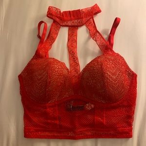 Victoria secret sexy red lace bra 😜